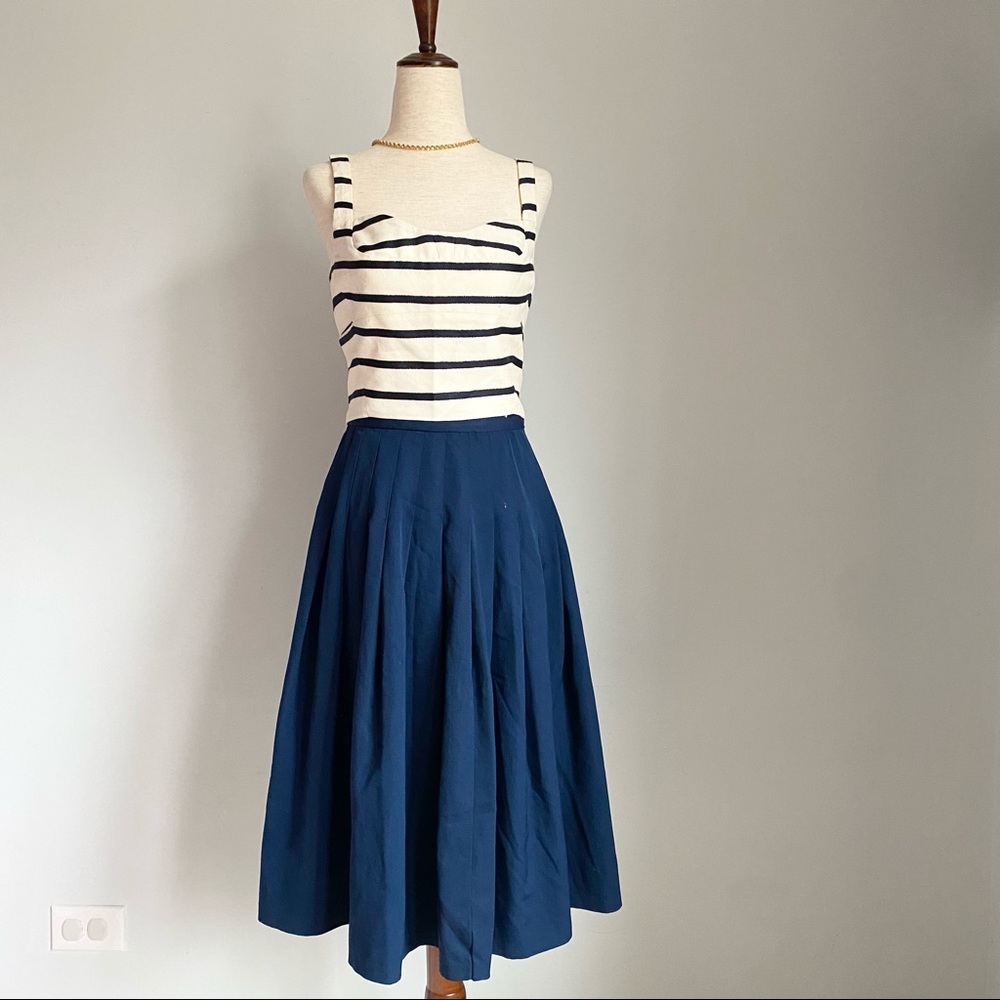 🚫SOLD🚫 VERONICA BEARD Gina Striped Bustier Crop Top Sz 8